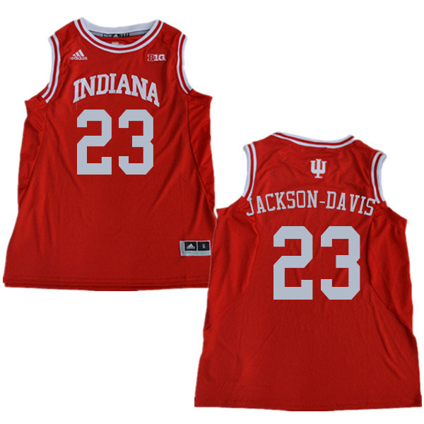 Men #23 Trayce Jackson-Davis Indiana Hoosiers College Basketball Jerseys Sale-Red - Click Image to Close